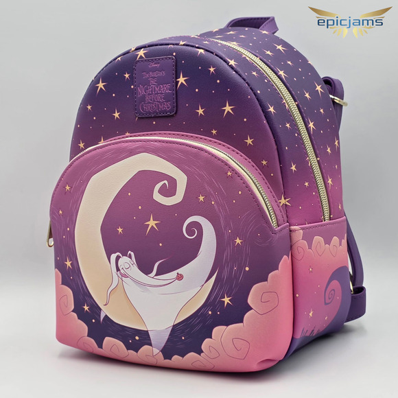 Disney‎ The Nightmare Before Christmas Zero Backpack 17” Loungefly Disney The Nightmare Before Christmas Zero Allover  main image 4